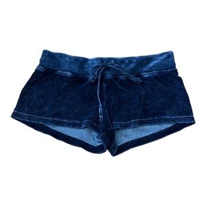 Hard Tail Navy Blue Acid Wash Terry Short